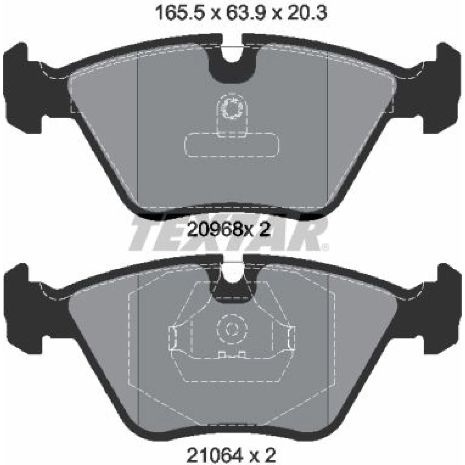 Bremsbelagsatz Bmw P. E32/E34 2096801