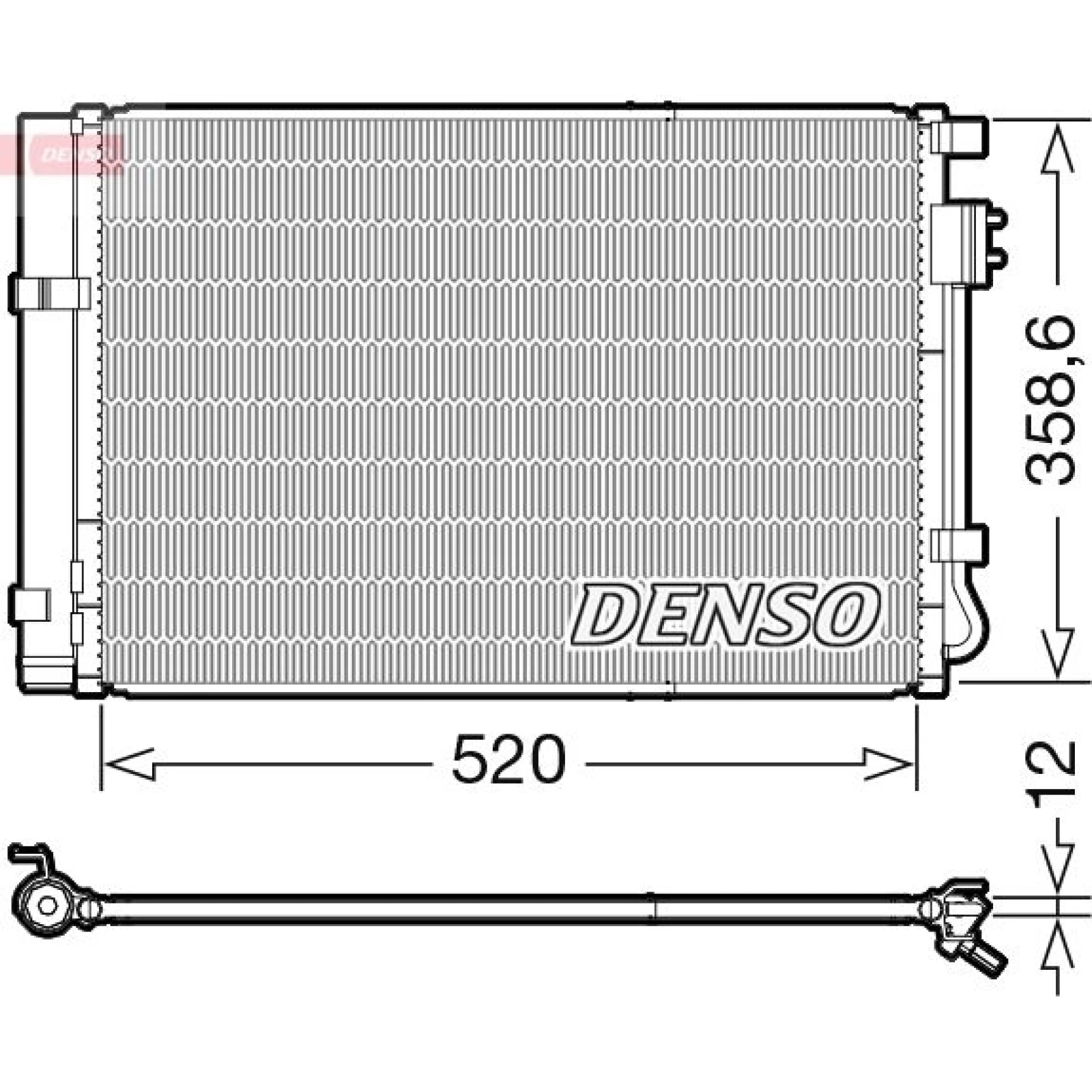 DENSO Kondensator, Klimaanlage DCN41011