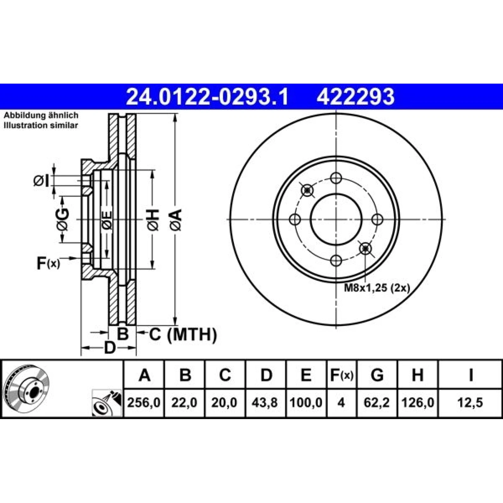 Bremsscheibe 24.0122-0293.1