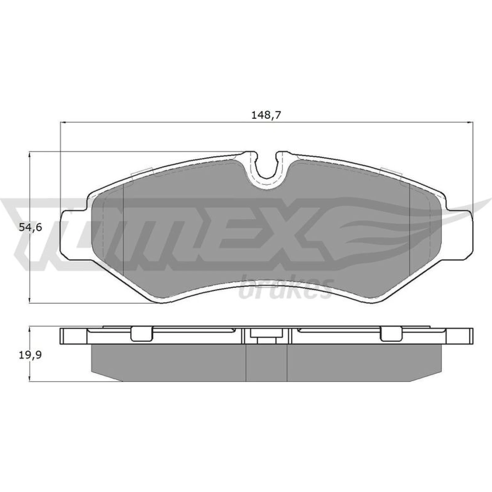 TOMEX brakes Bremsbelagsatz, Scheibenbremse TX 19-51