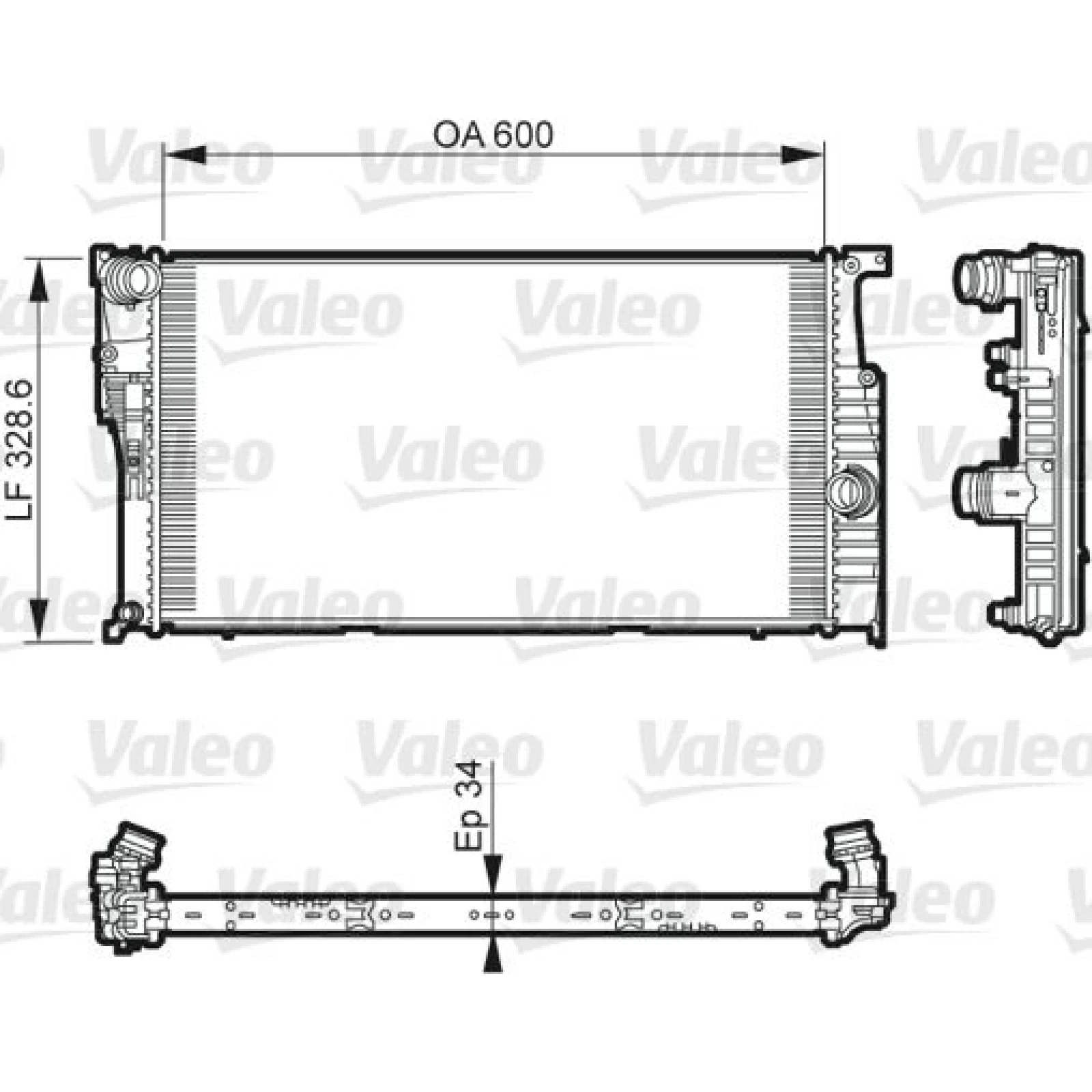 Kühler, Motorkühlung 735612