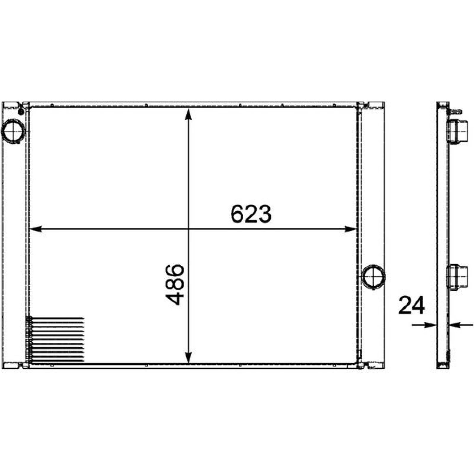 Kühler, Motorkühlung CR 581 000P