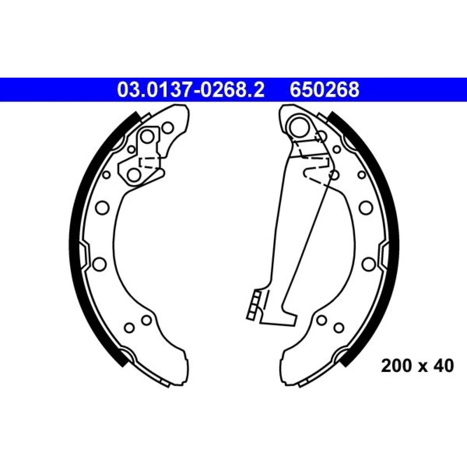 Bremsbackensatz 03.0137-0268.2