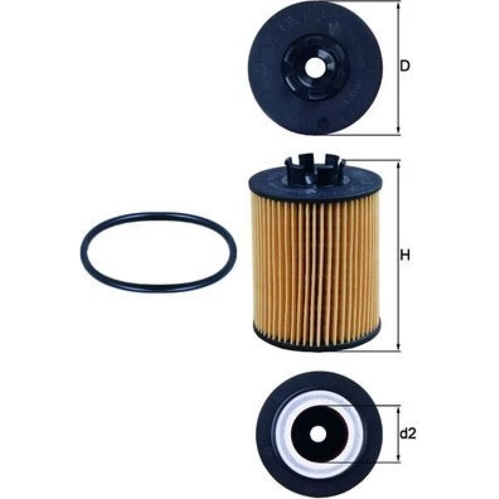 MAHLE Ölfilter OX 173/2D