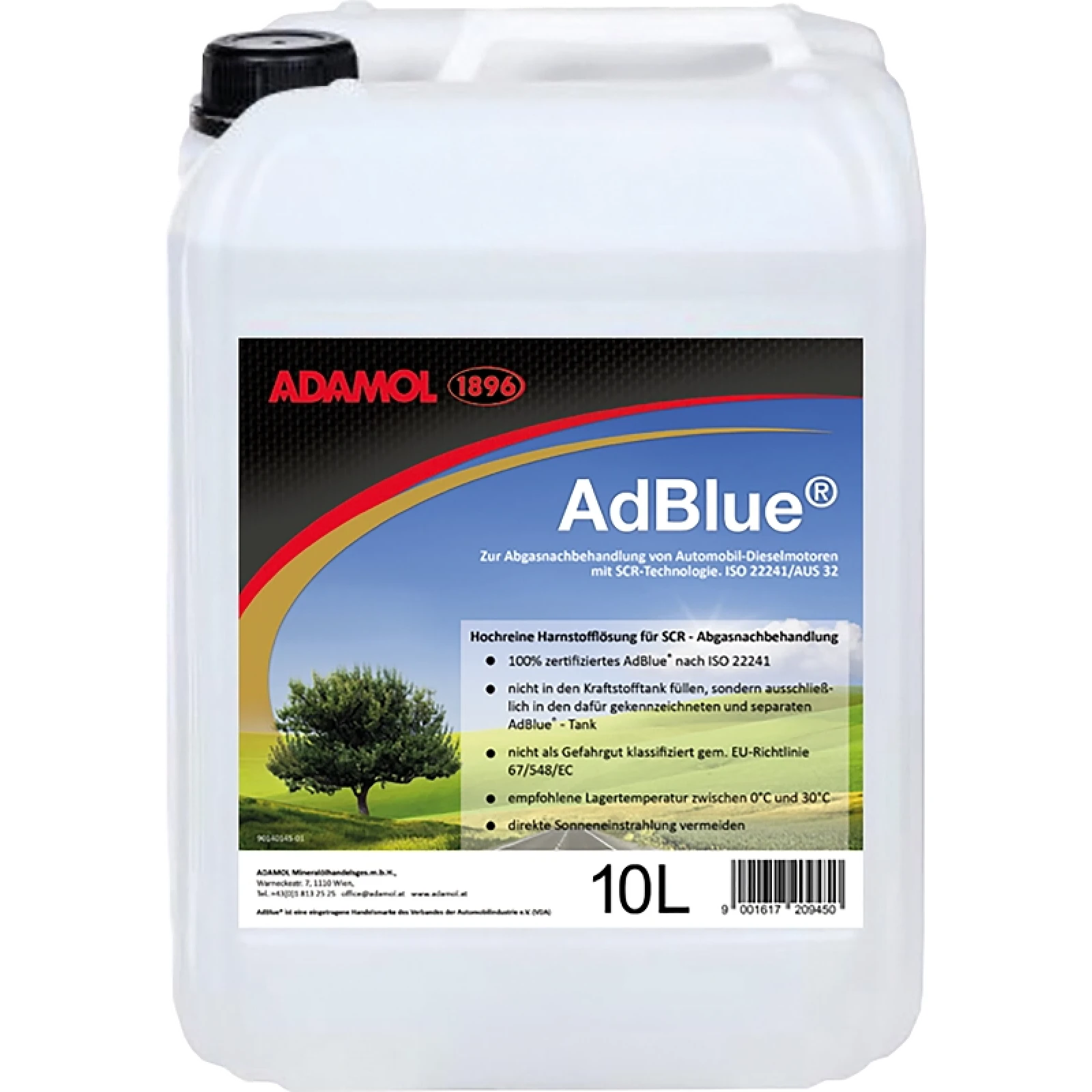 90140145 AdBlue von ADAMOL Harnstofflösung 10l Kanne mit Ausgießer