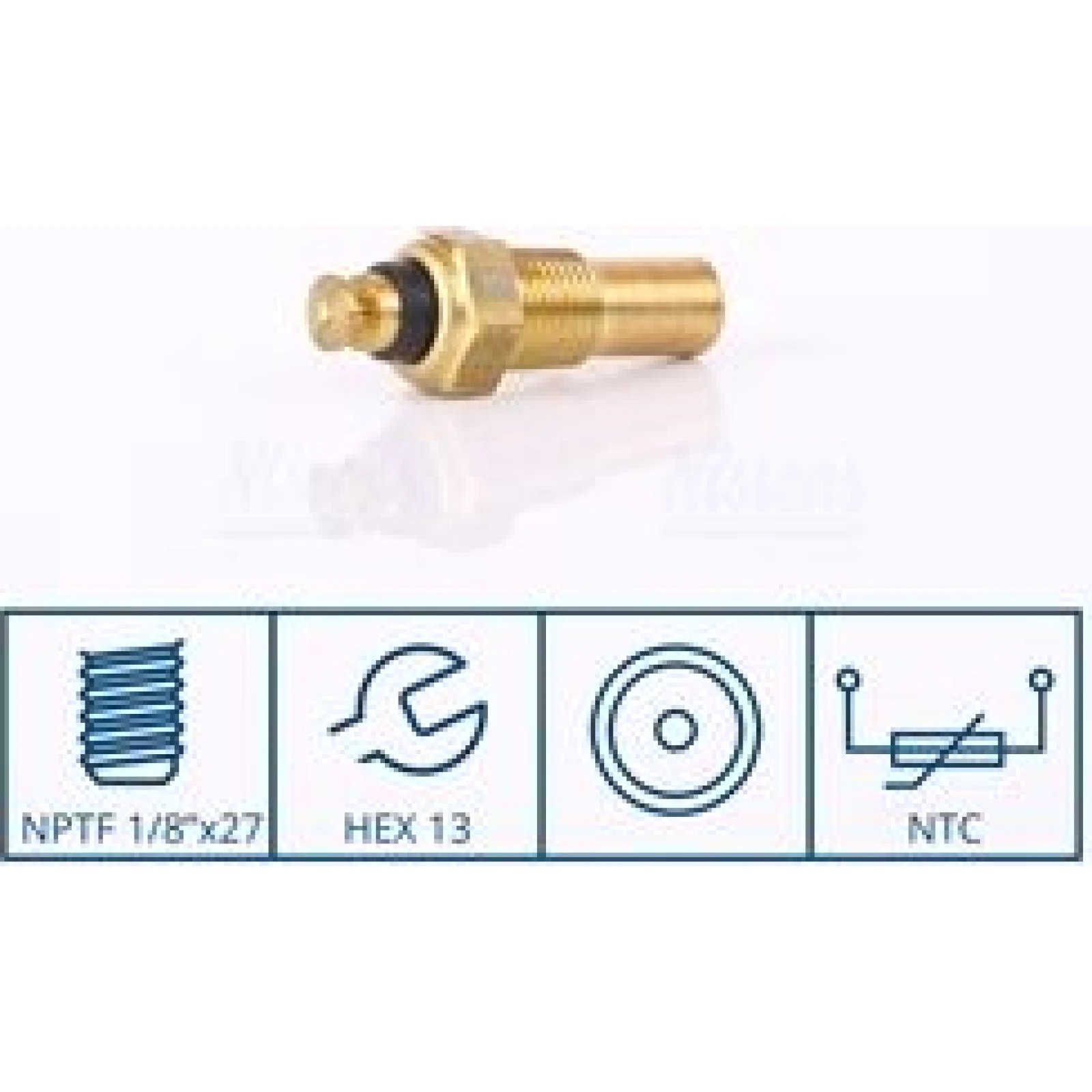 NISSENS Sensor, Kühlmitteltemperatur 207036