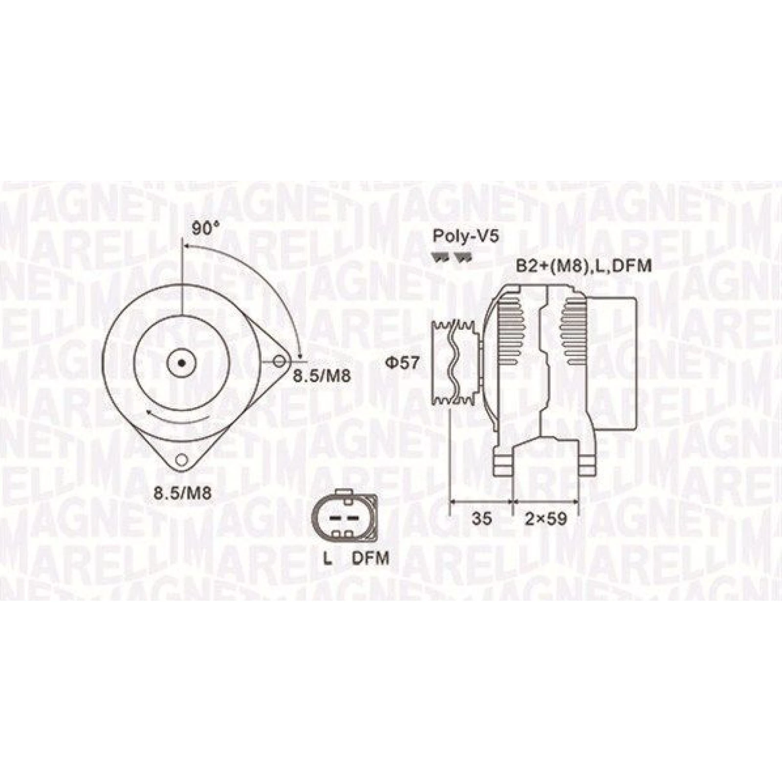 MAGNETI MARELLI Generator 063731675010