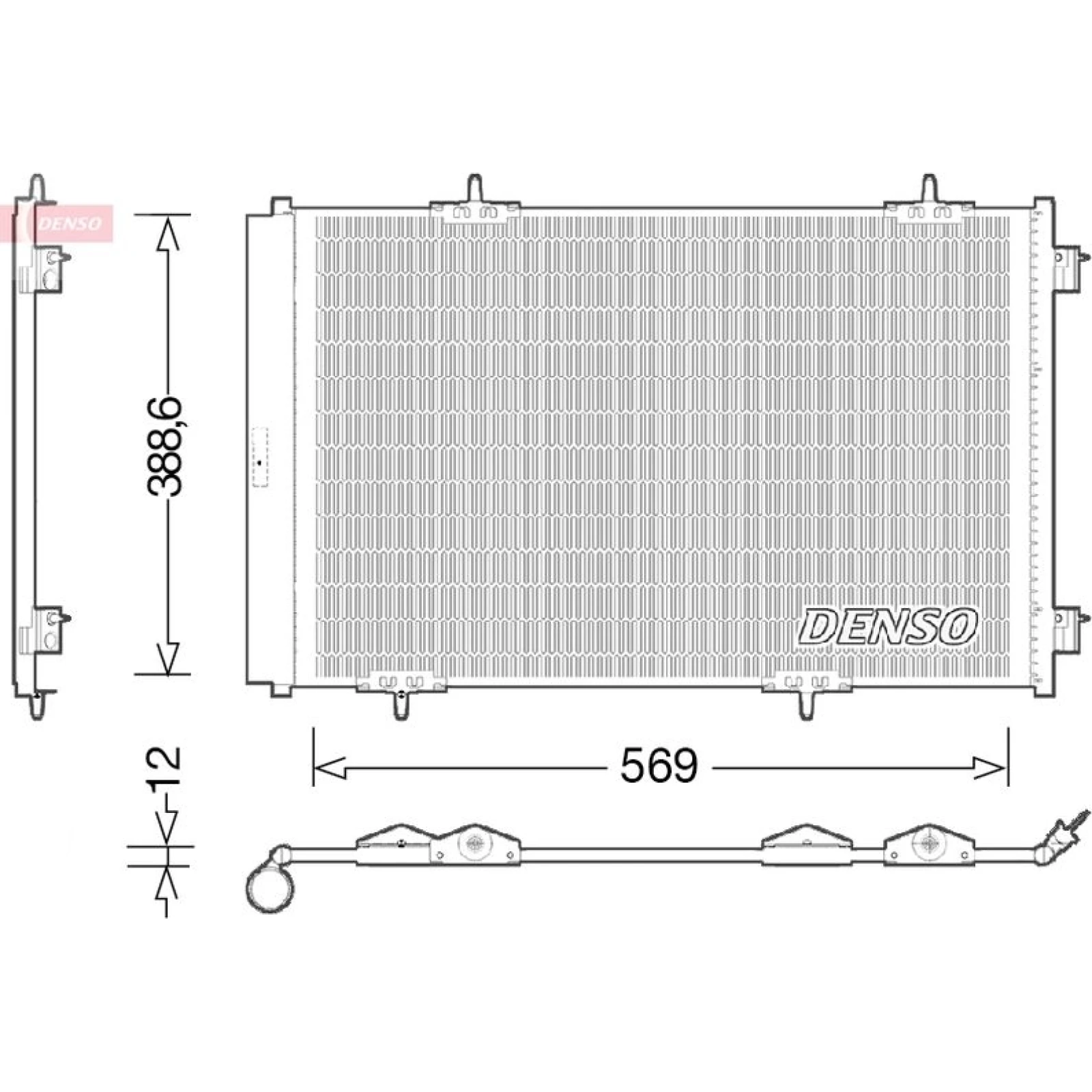 DENSO Klimaanlagenkühler DCN21030
