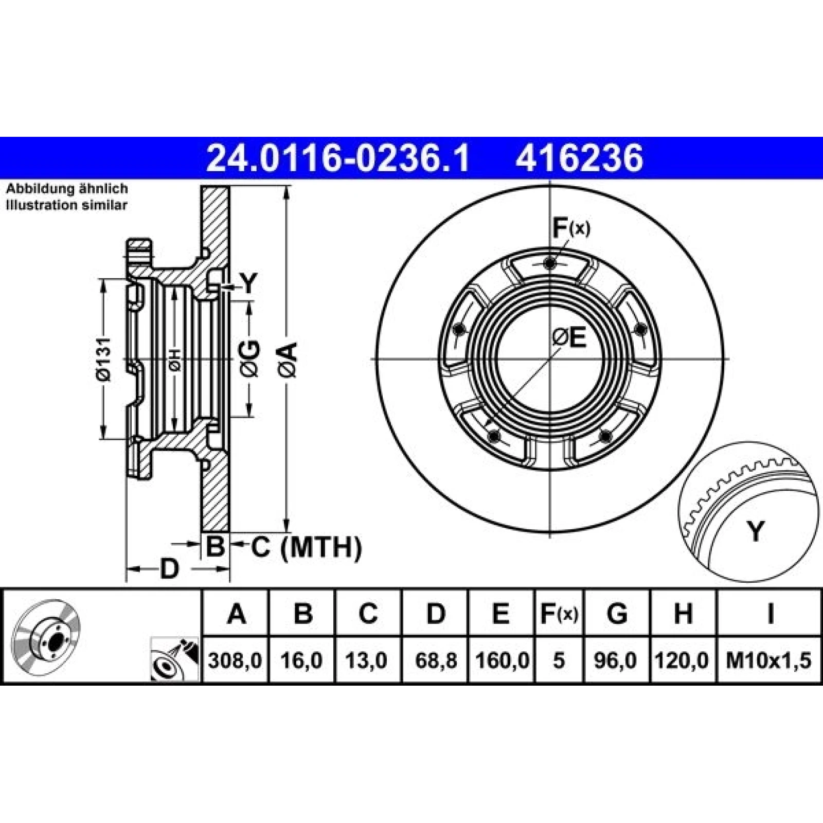 Bremsscheibe 24.0116-0236.1
