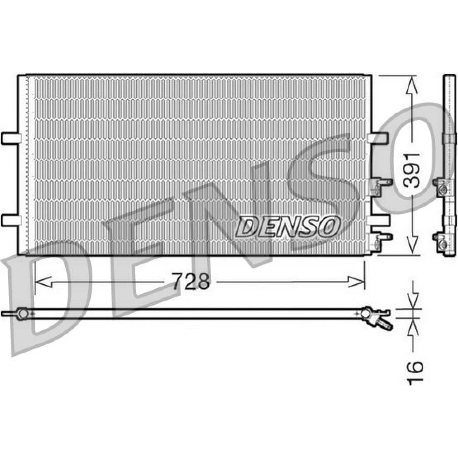 DENSO Klimaanlagenkühler DCN10017