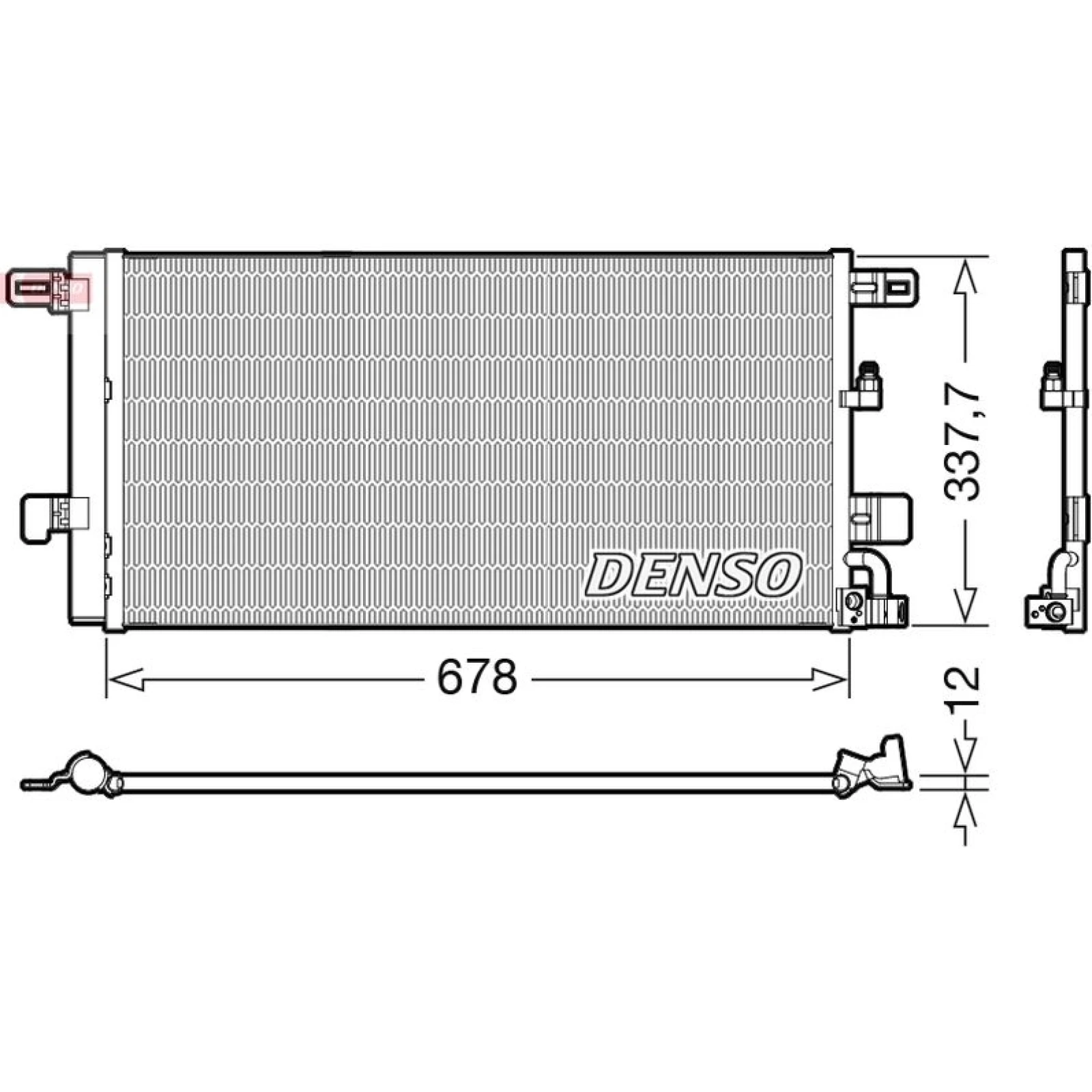 DENSO Kondensator, Klimaanlage DCN02001