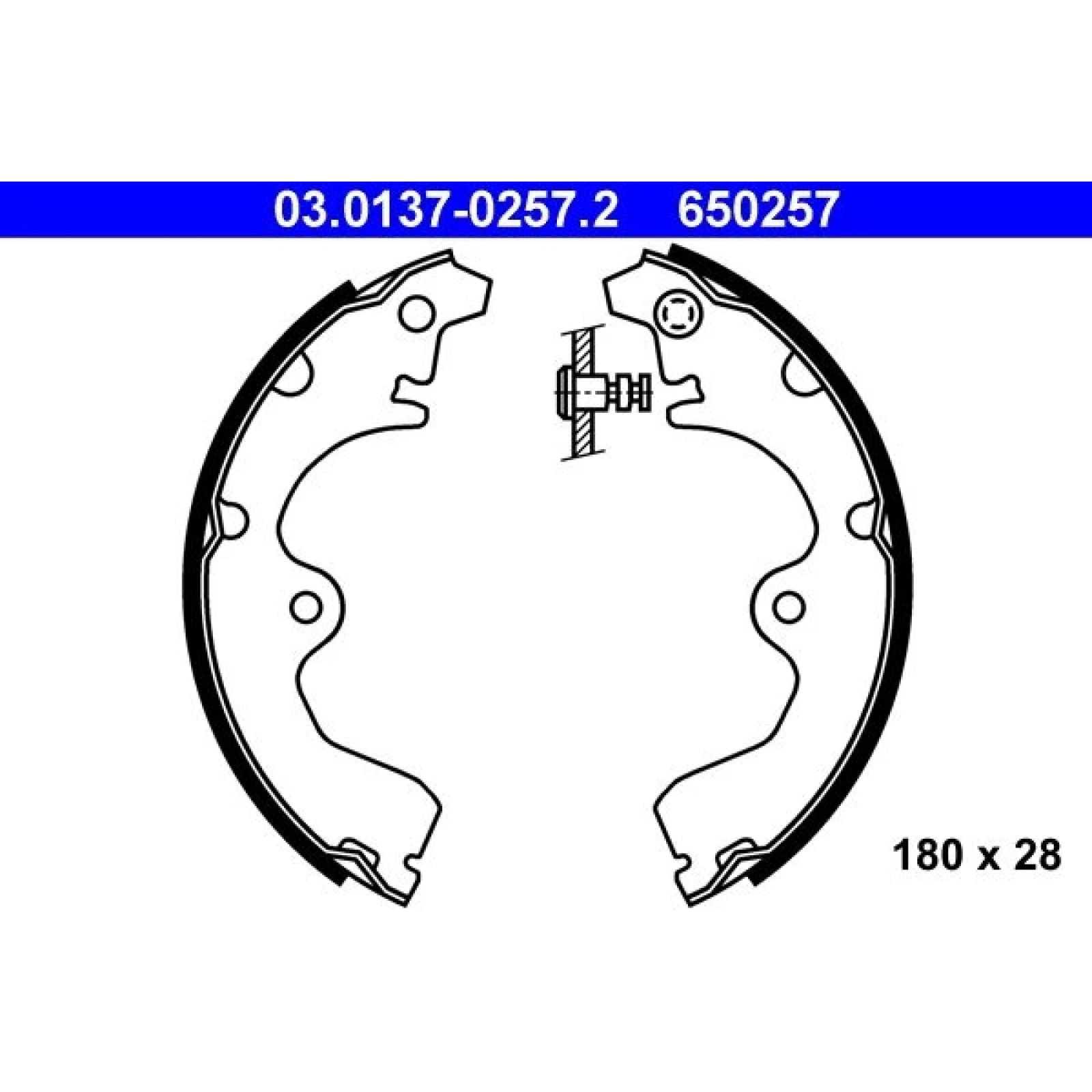 Bremsbackensatz 03.0137-0257.2