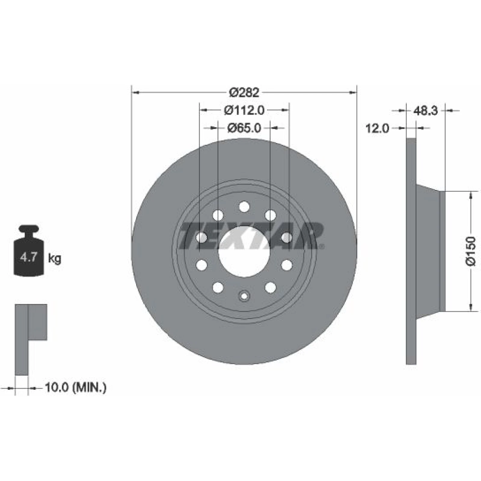 Textar Bremsscheibe 92140803