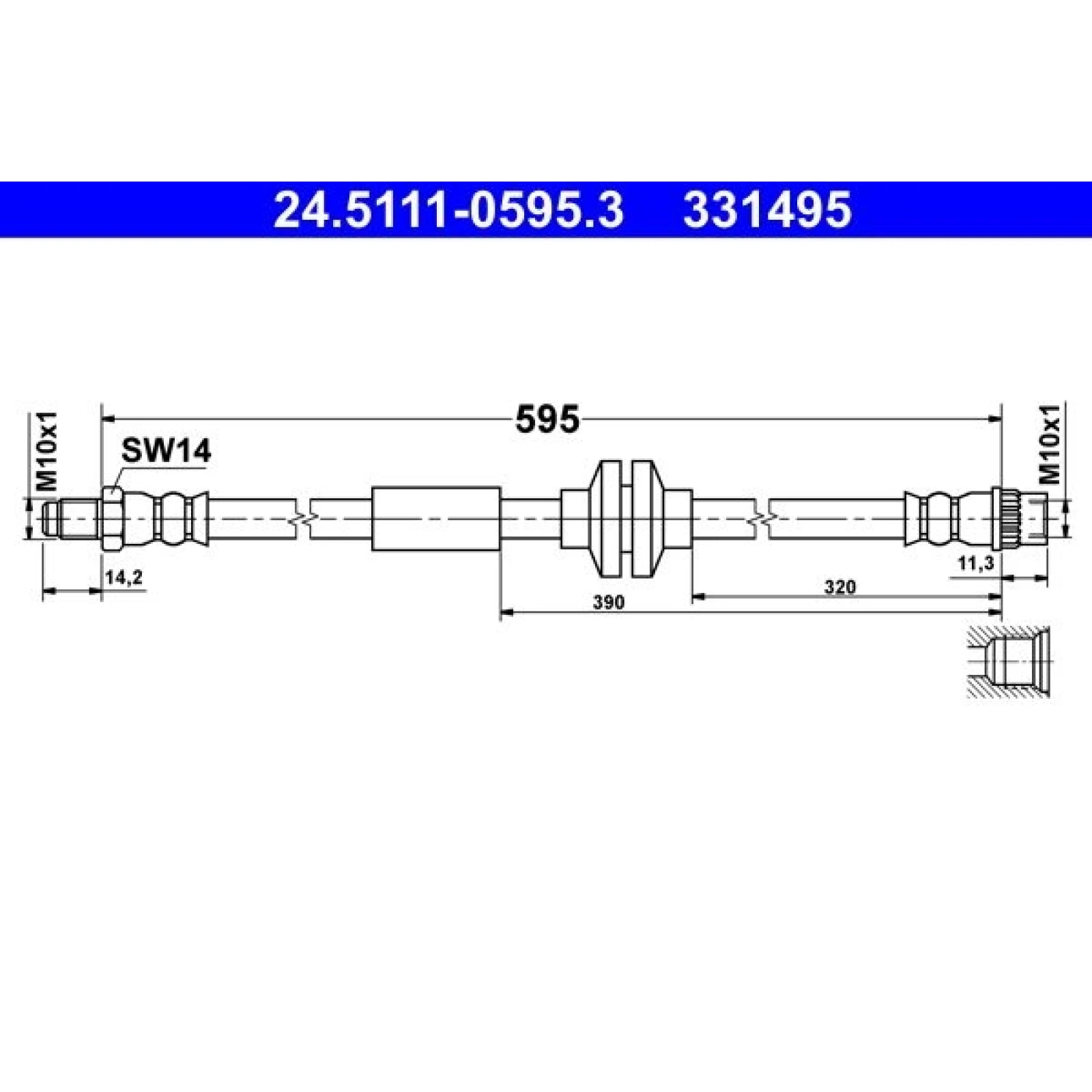 Bremsschlauch 24.5111-0595.3