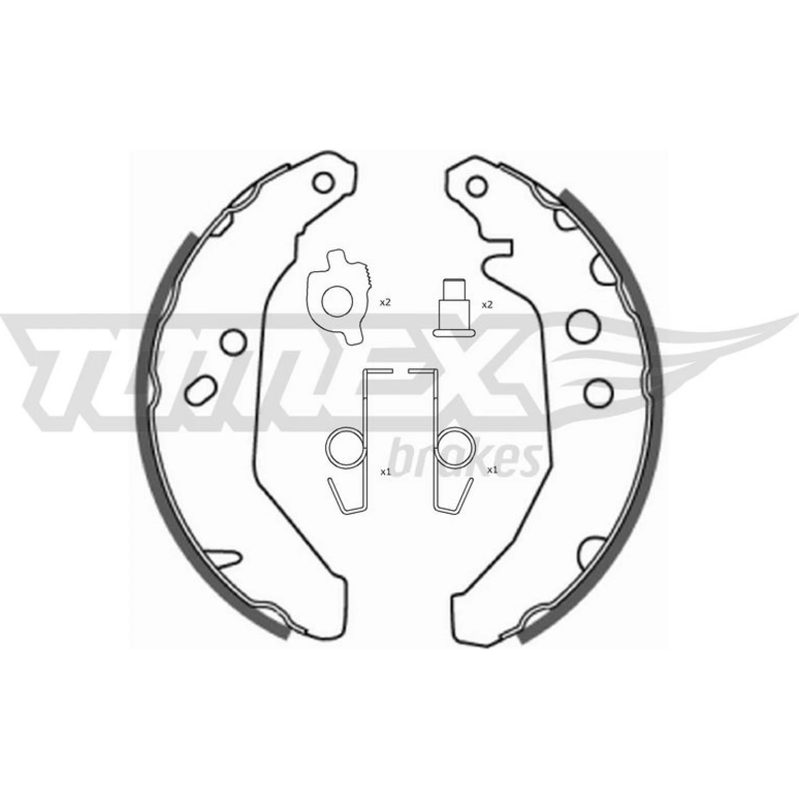 TOMEX brakes Bremsbackensatz TX 20-66