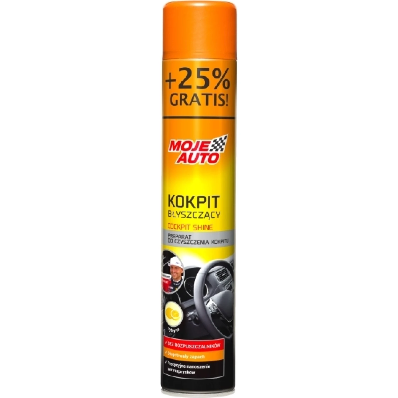 MOJE AUTO AMT19-010 Cockpitspray glänzend Zitrone 600 ml + 25 % gratis