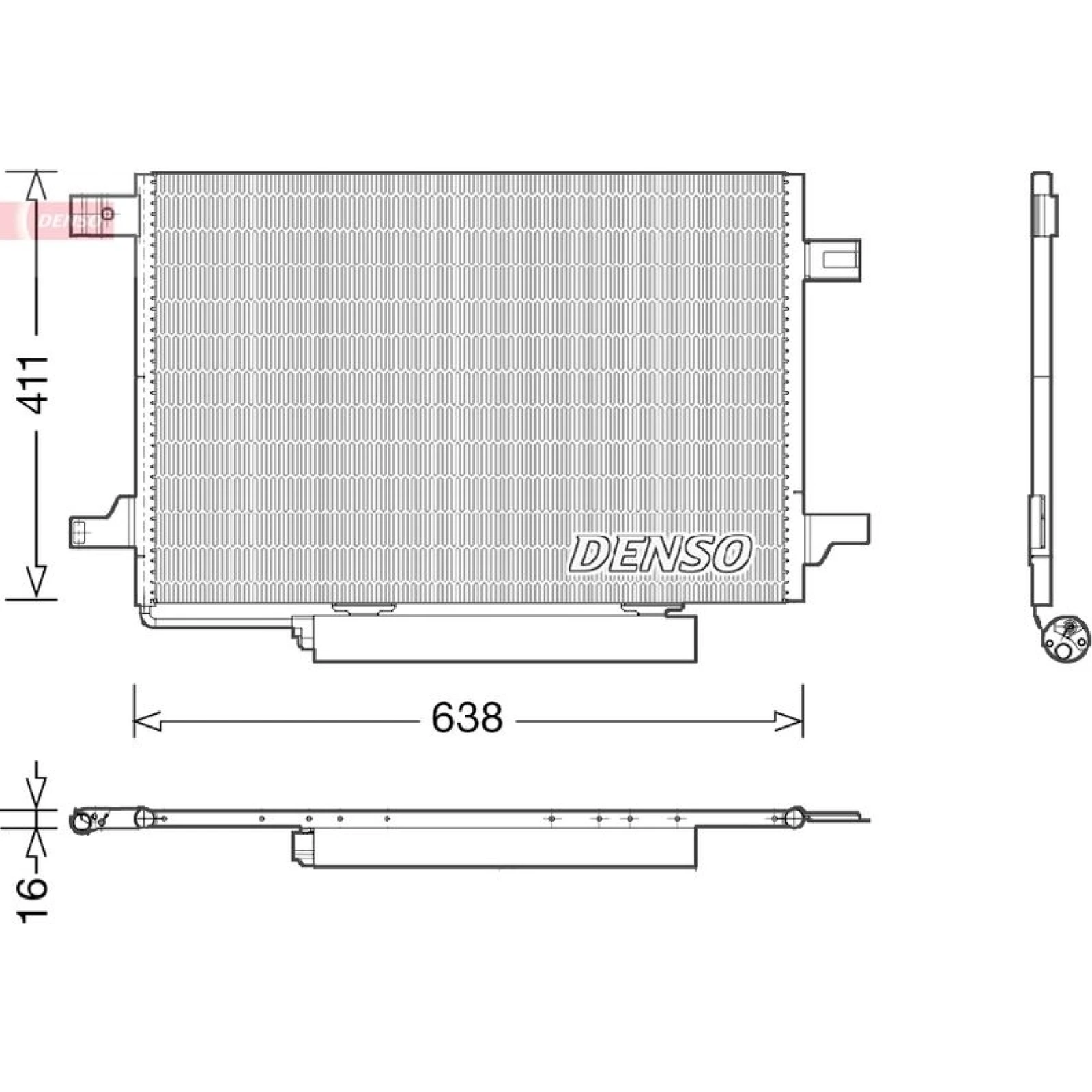 DENSO Klimaanlagenkühler DCN17004