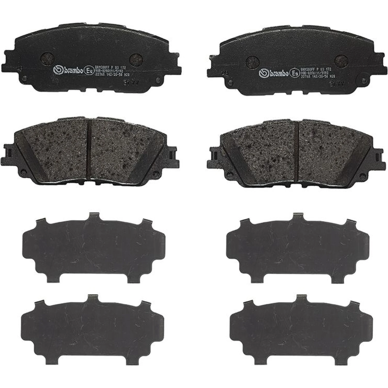 BREMBO Bremsklötze VA P 83 172