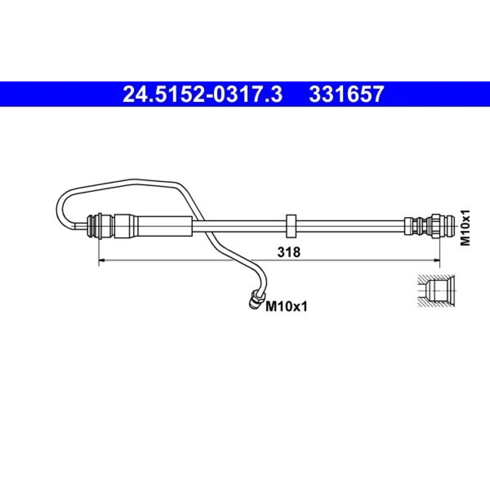 Bremsschlauch 24.5152-0317.3