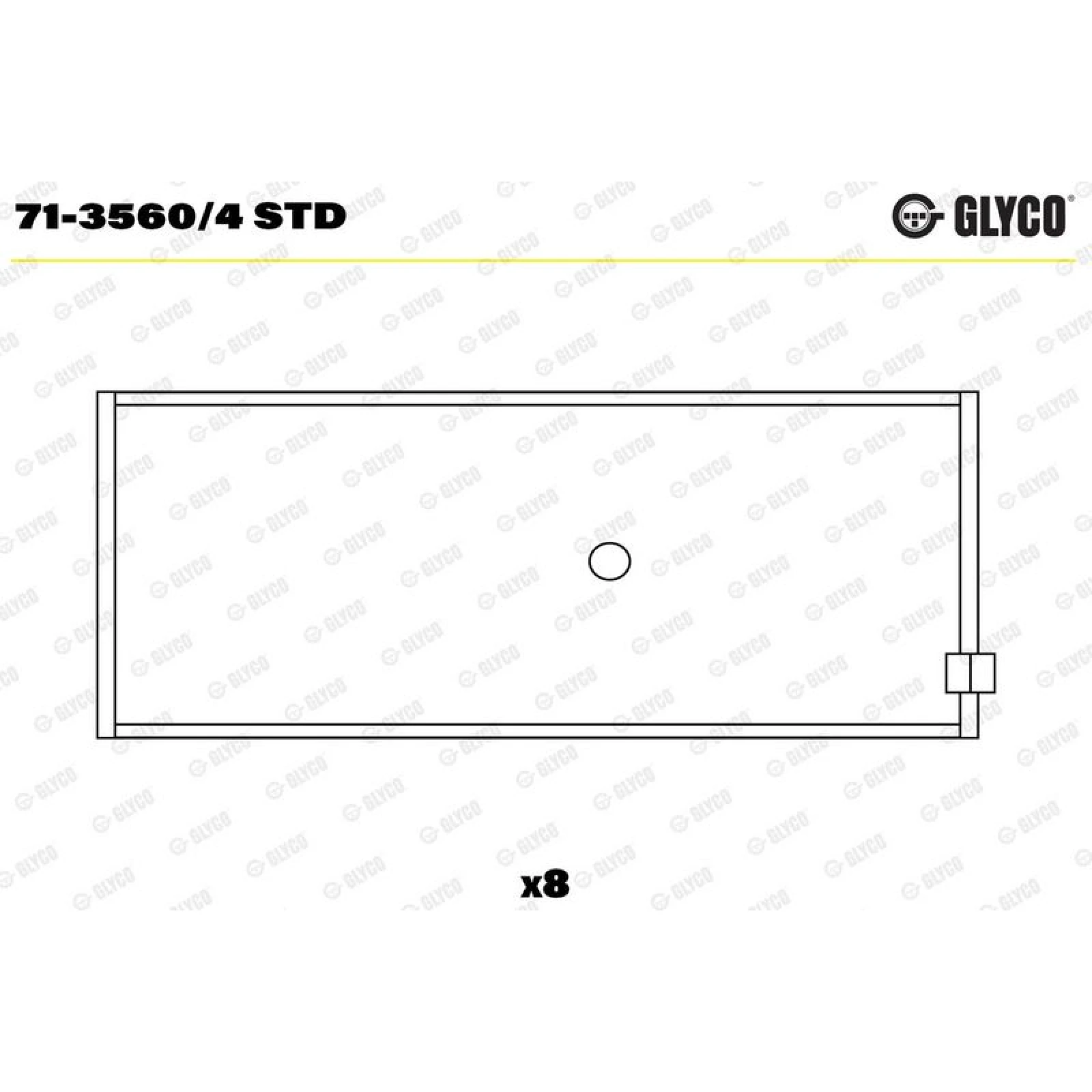 GLYCO Pleuellager 71-3560/4 STD