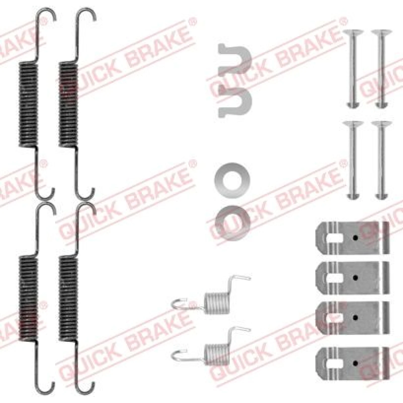 391-0895 Montagesatz f.Bremsbacken 105-0895
