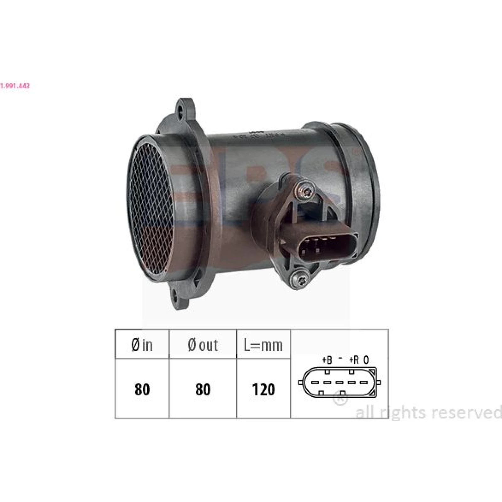 EPS Luftmassenmesser Luftmengenmesser 1.991.443