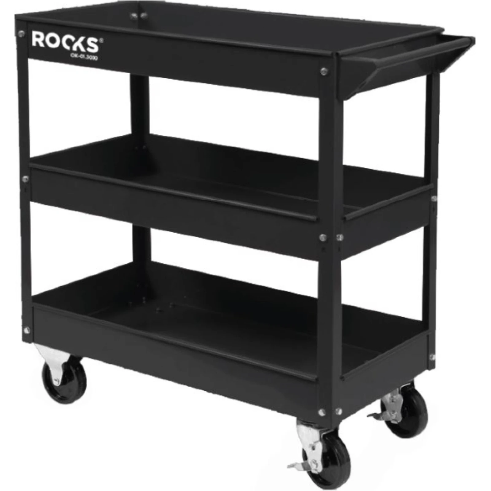 OK-01.3030 ROOKS Servicewagen mit 3 Regalen, 130 kg OK-01.3030