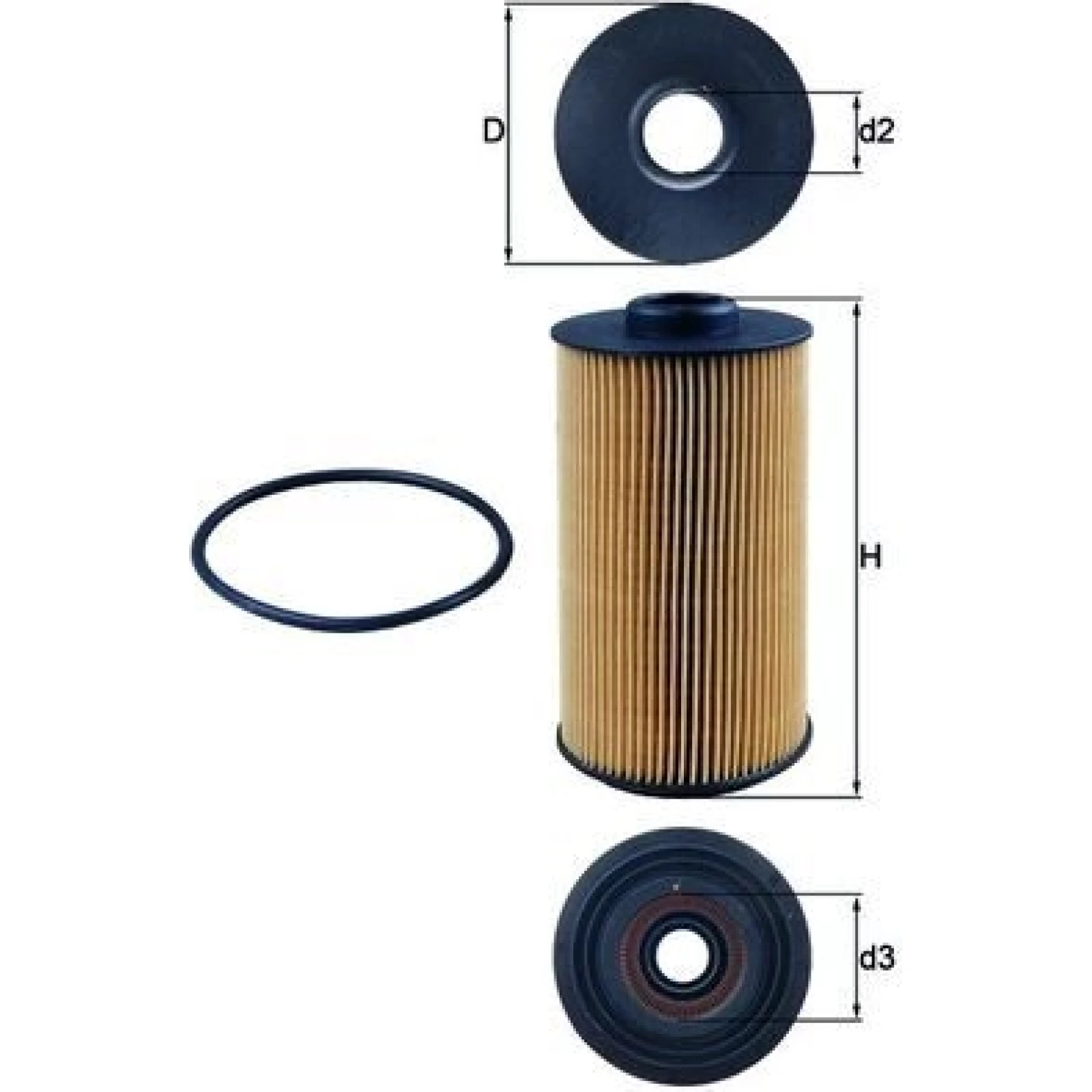 MAHLE Ölfilter OX 152/1D