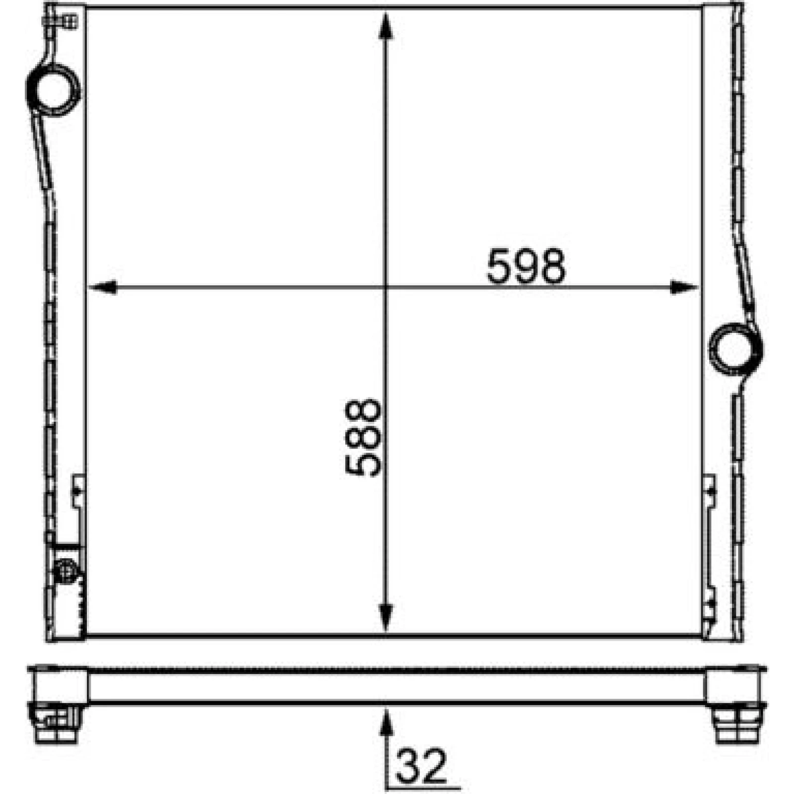 Kühler, Motorkühlung CR 1050 000S