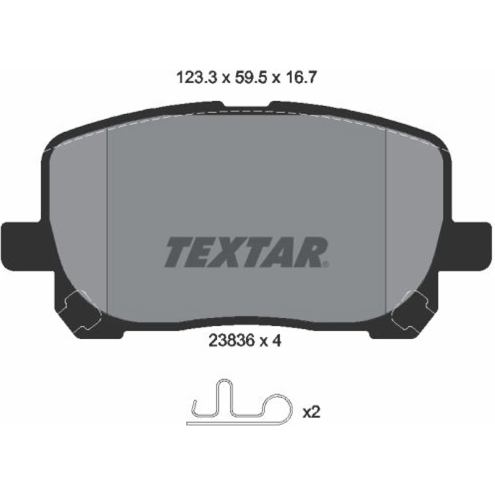 Bremsbelagsatz Toyota P. Avensis Verso 01-05 2.0D4D 2383601