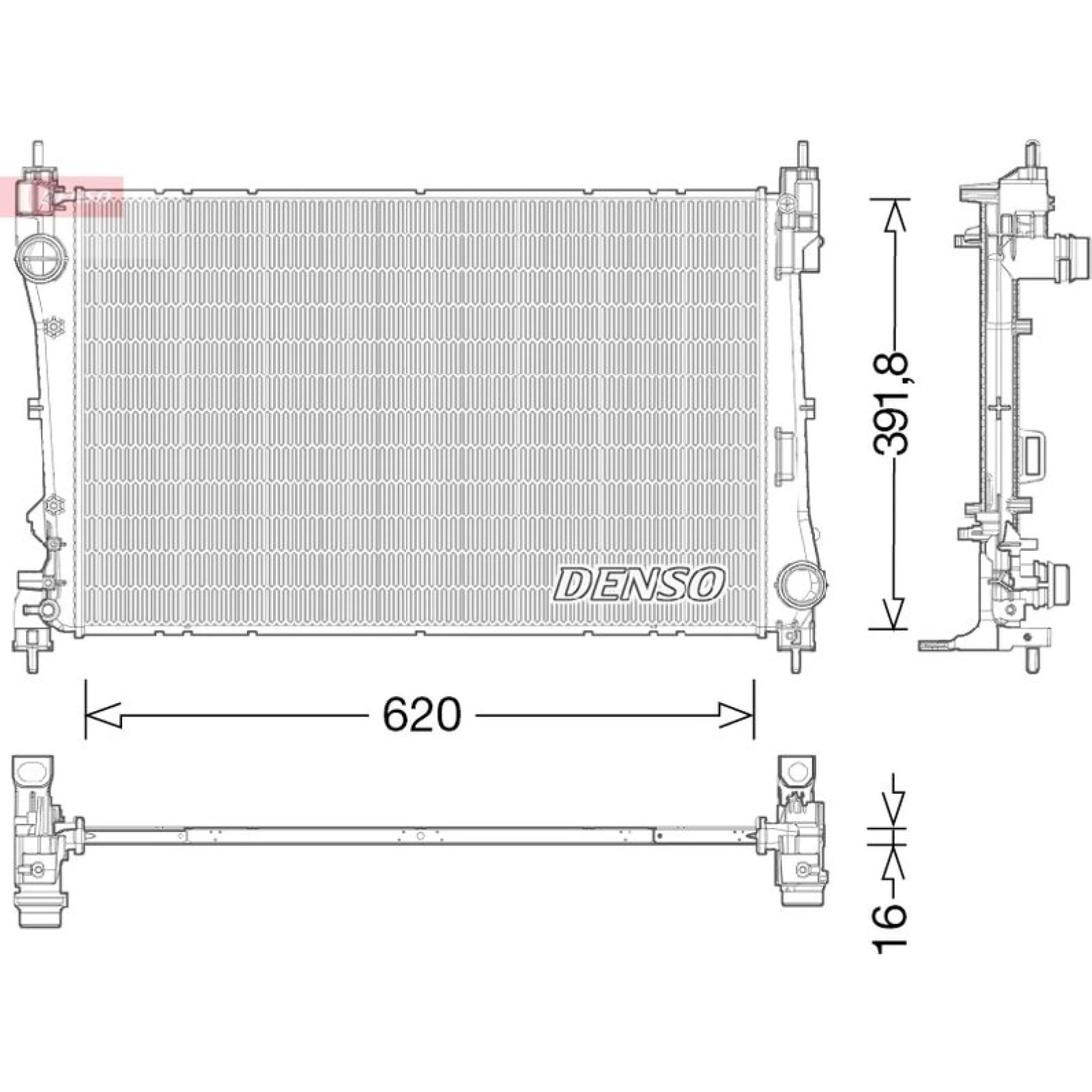 DENSO Motorkühler DRM13017