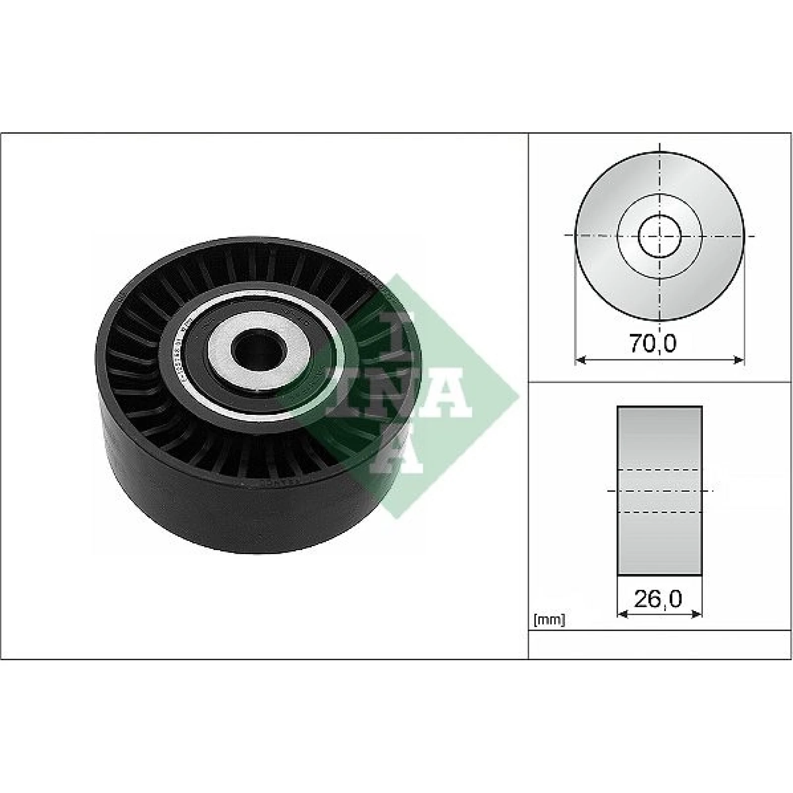 Umlenk-/Führungsrolle, Keilrippenriemen 532 0544 10