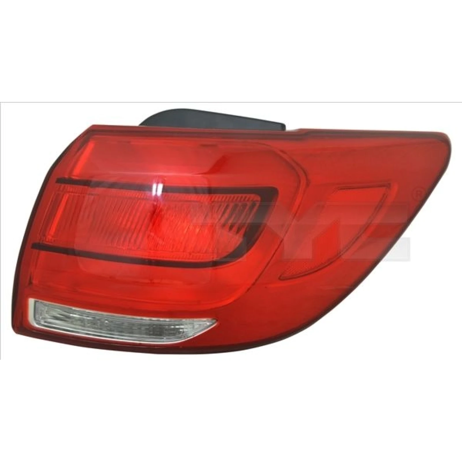 Heckleuchte A R O K-PLATTE ROT/WEISS 11-12917-15-2