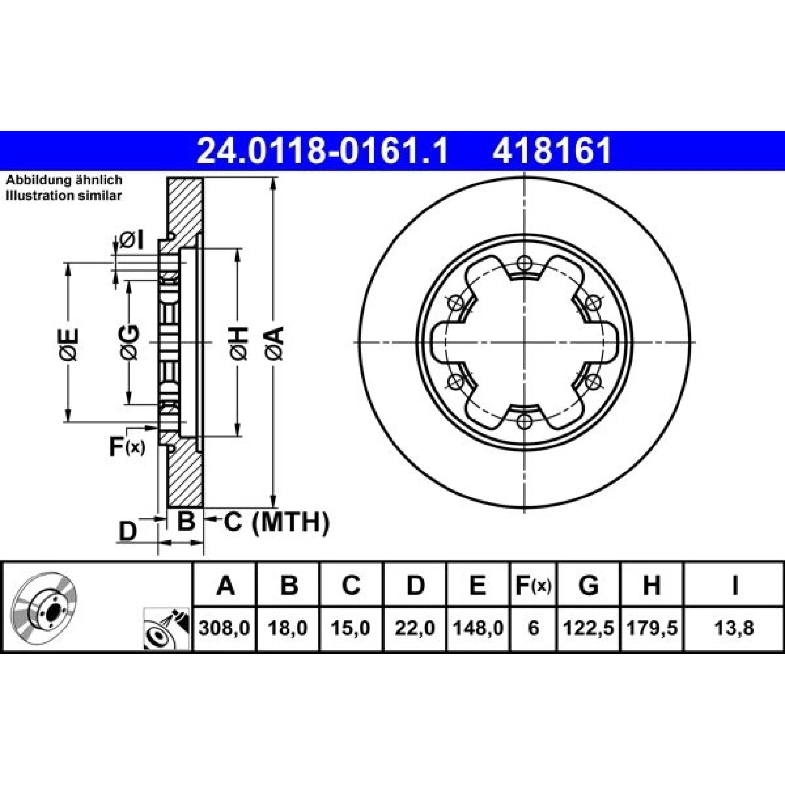 Bremsscheibe 24.0118-0161.1
