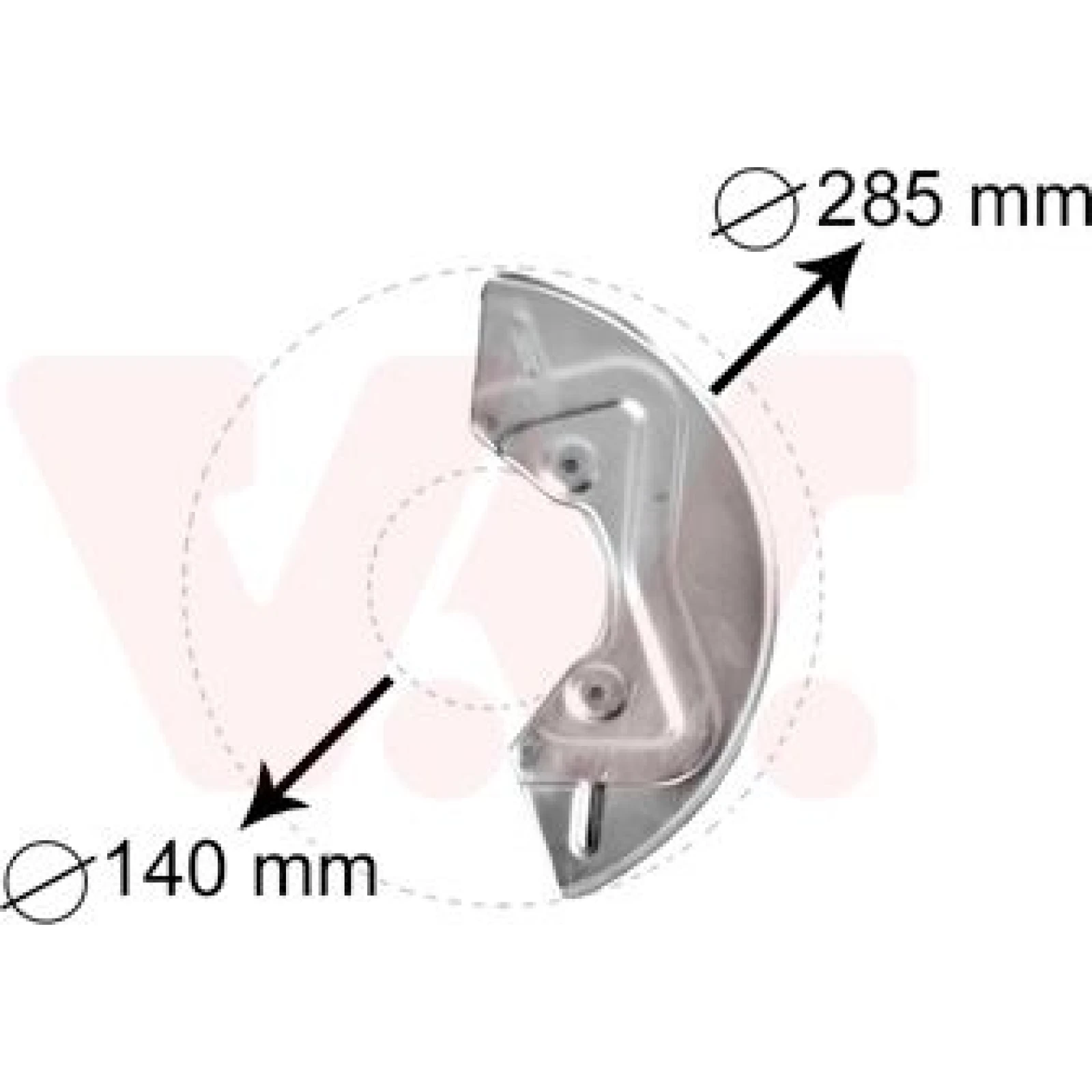 Van Wezel Bremsscheiben-Spritzblech 5826371