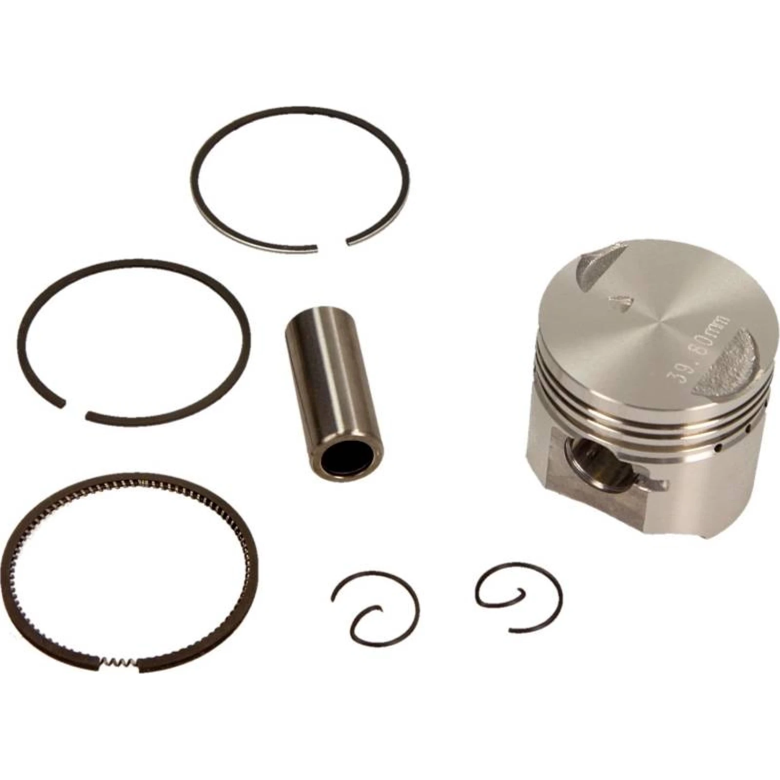 Kolben. Piaggio 4T 50Cc 39,8mm Satz (Ringe, Pins, Sicherheit, T Ok) 10 009 0108