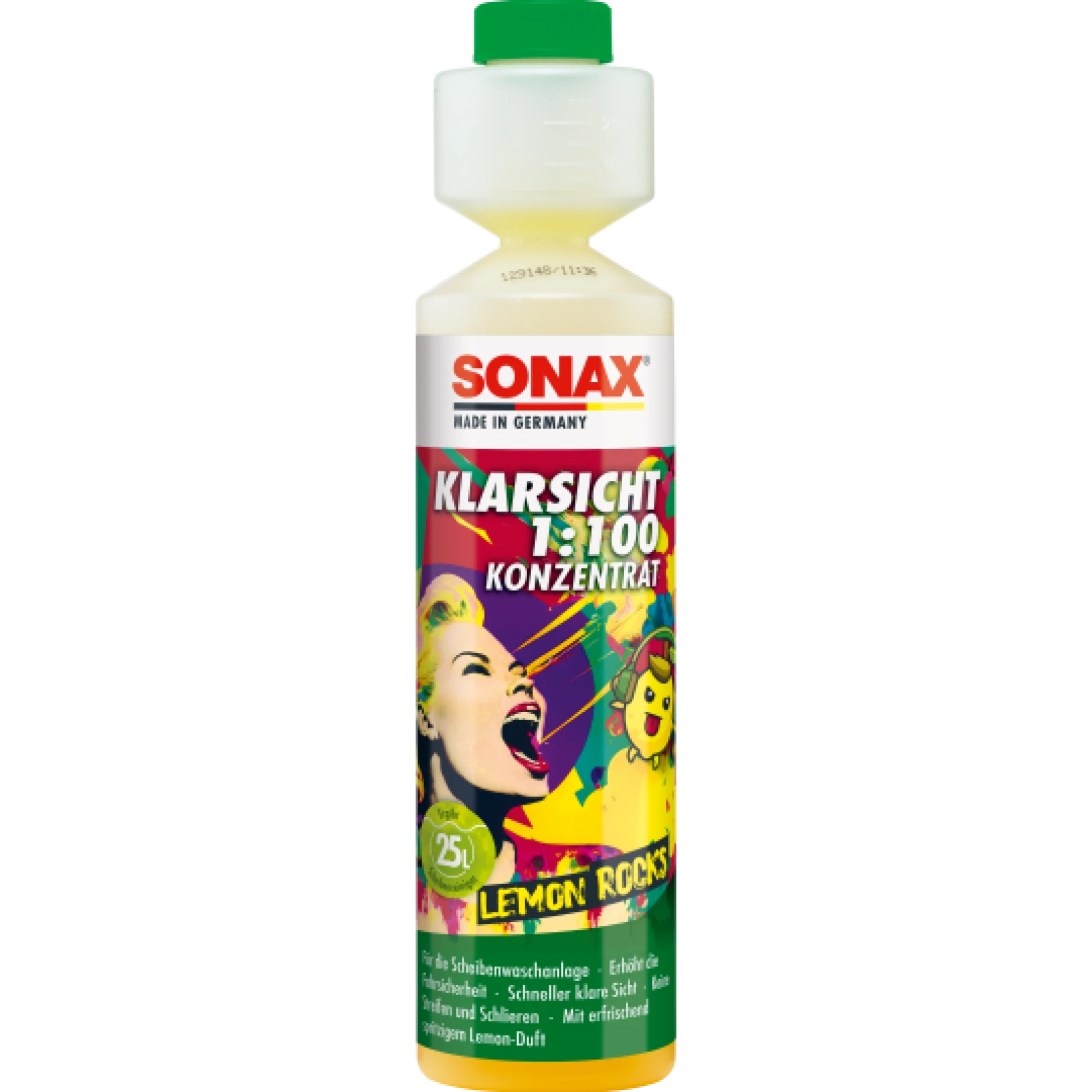 Sonax KlarSicht 1:100 Konzentrat Lemon-Rocks 250ml 03701410