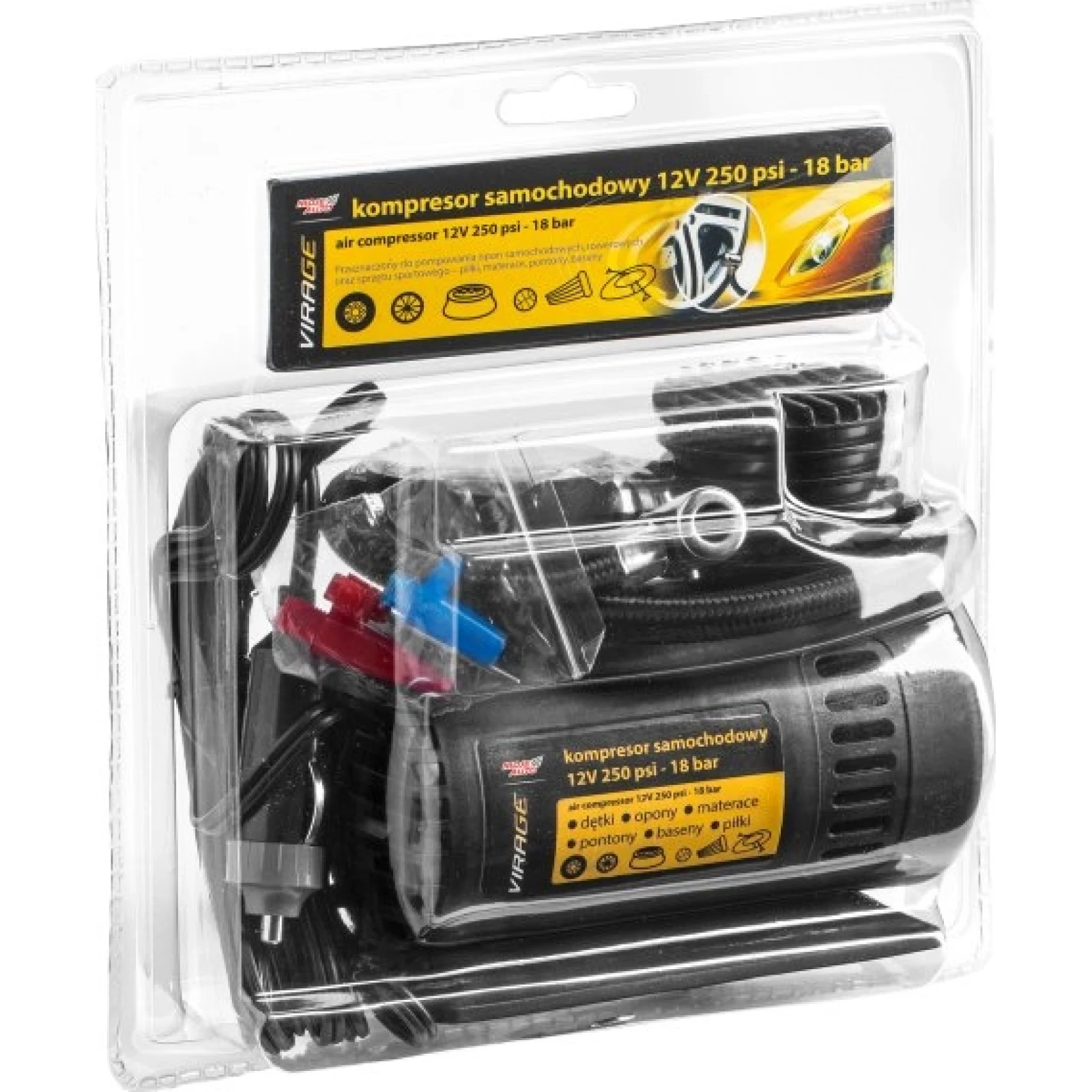 Autokompressor 12V 250 Psi - 18Bar / Virage 93-015