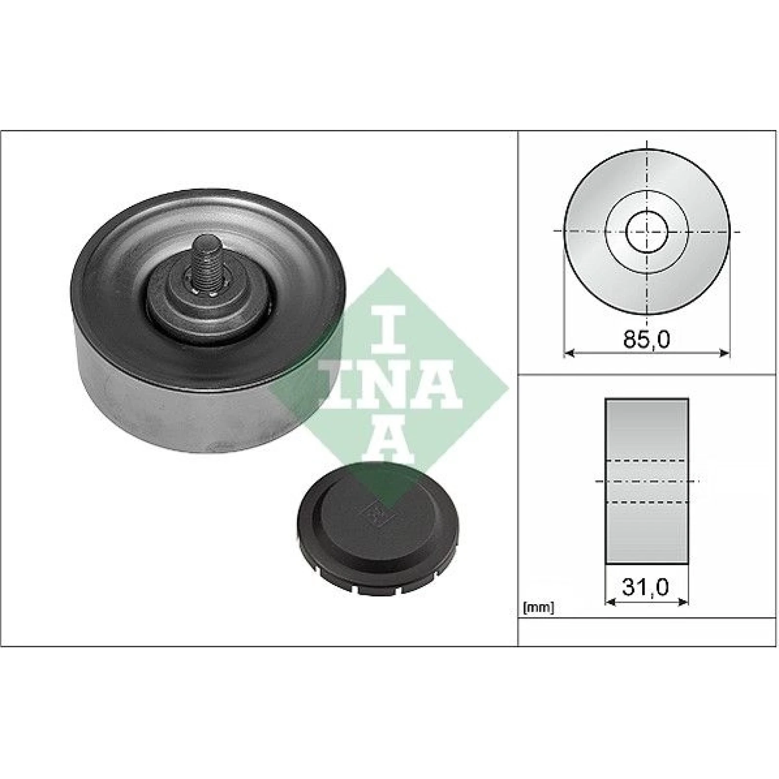 Umlenk-/Führungsrolle, Keilrippenriemen 532 0569 10