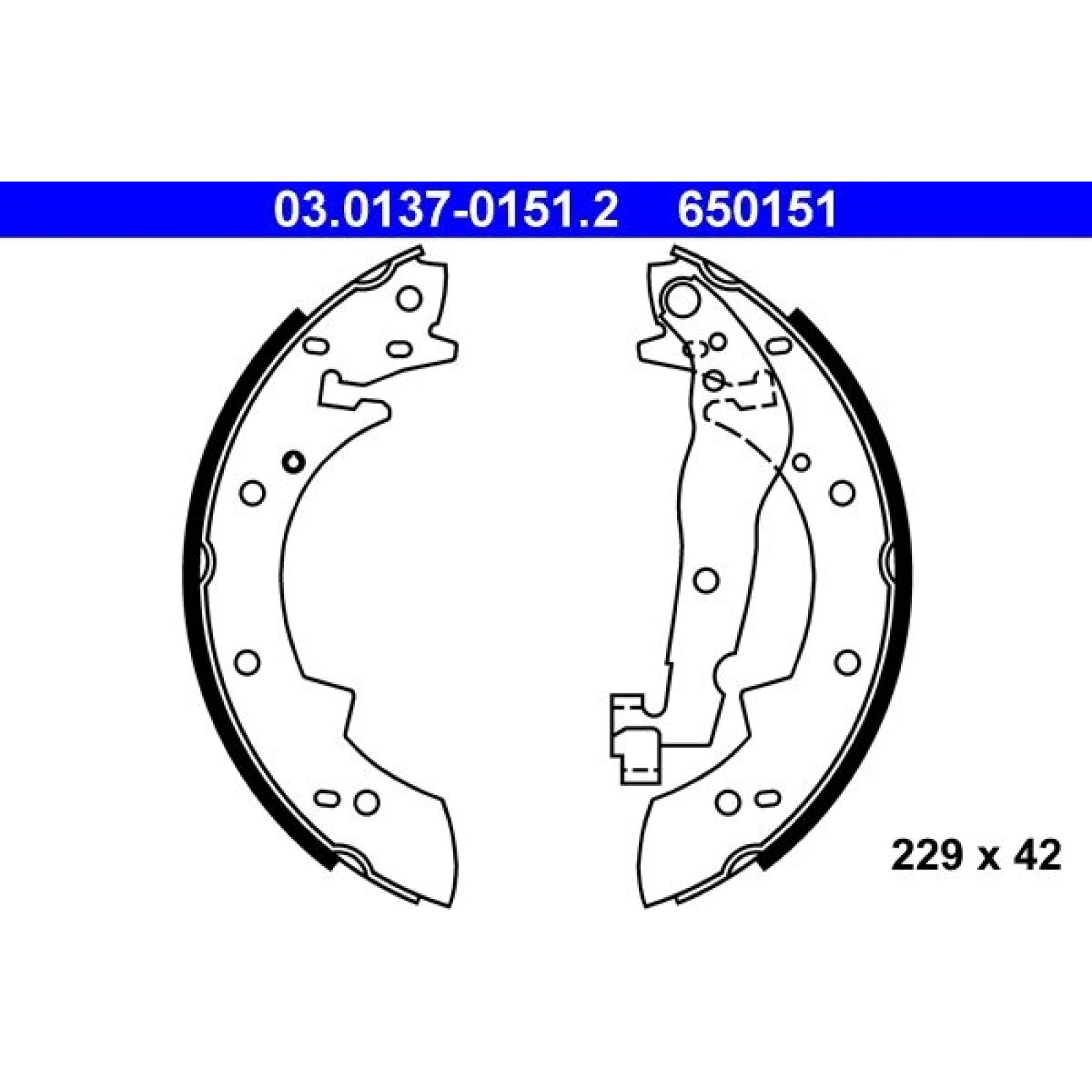 Bremsbackensatz 03.0137-0151.2