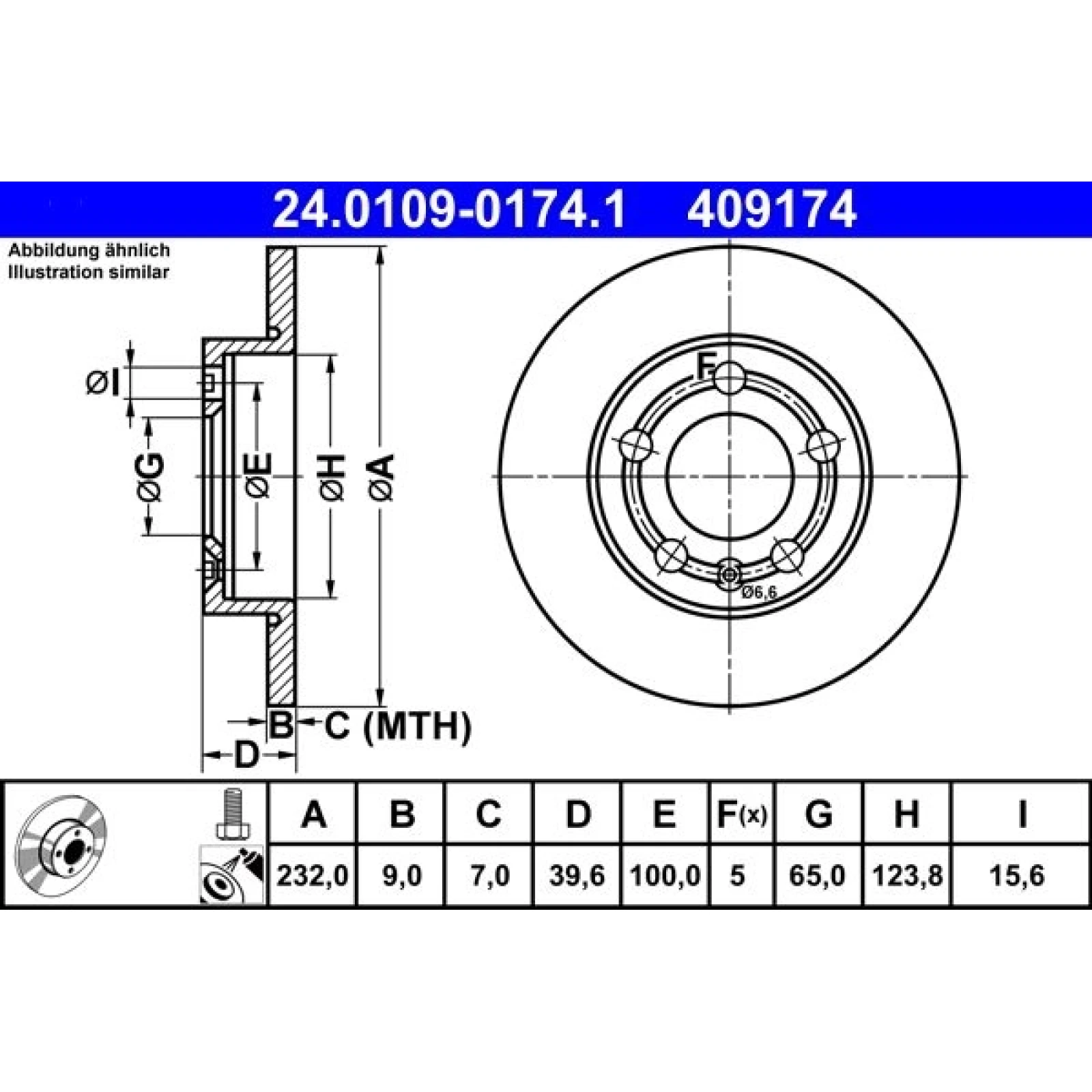 Bremsscheibe 24.0109-0174.1