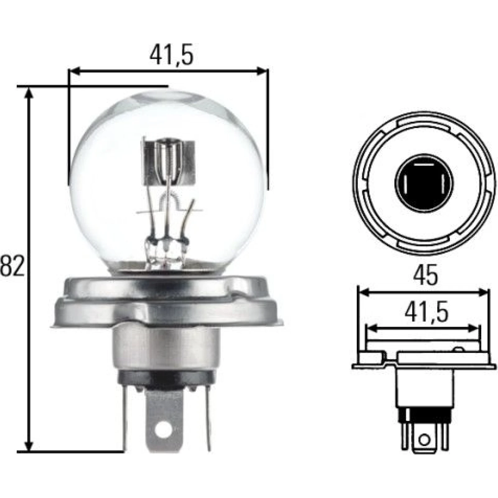 HELLA Glühlampe, Hauptscheinwerfer 8GD 002 088-071