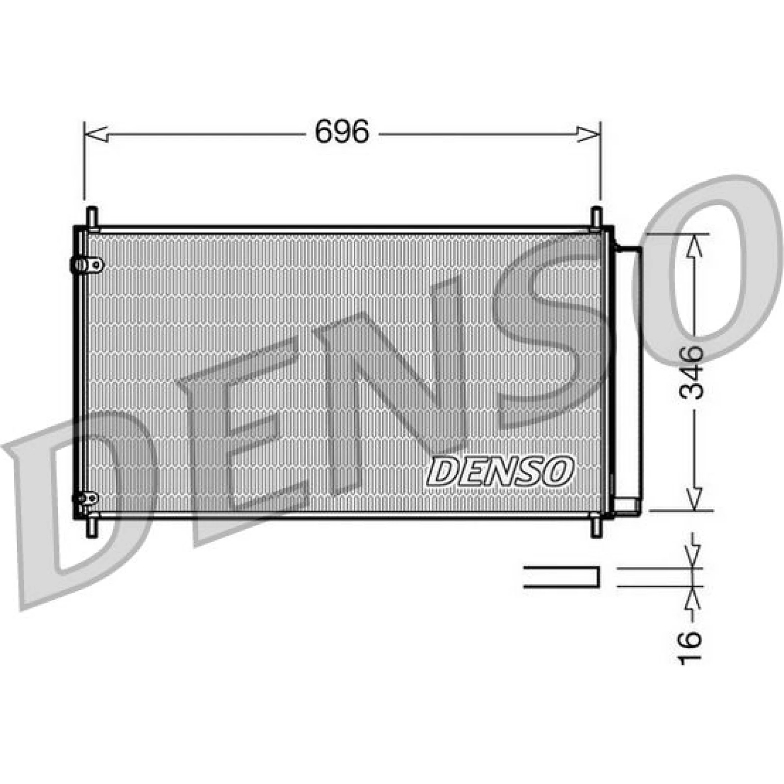 DENSO Klimaanlagenkühler DCN50022