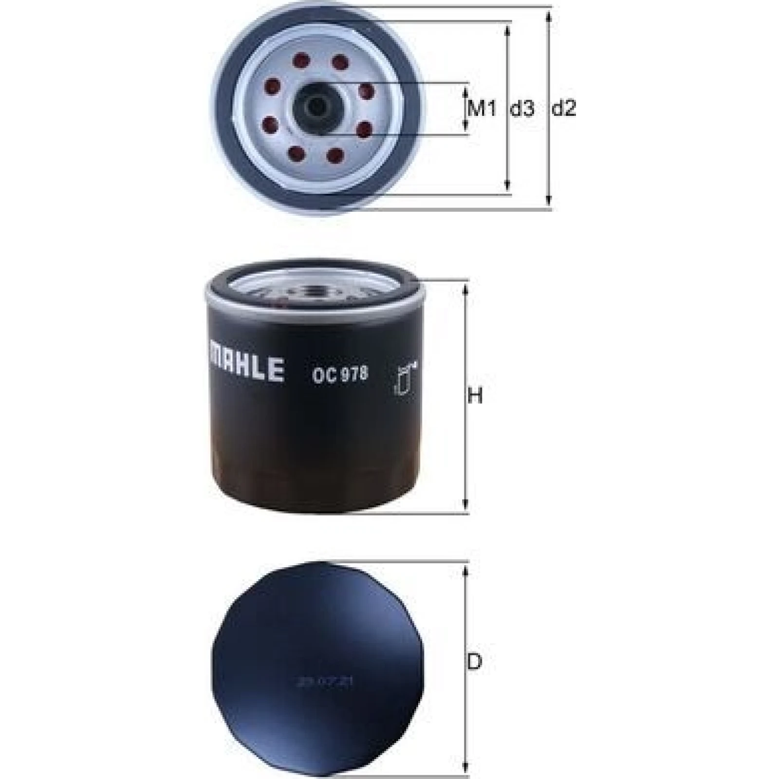 MAHLE Ölfilter OC 978