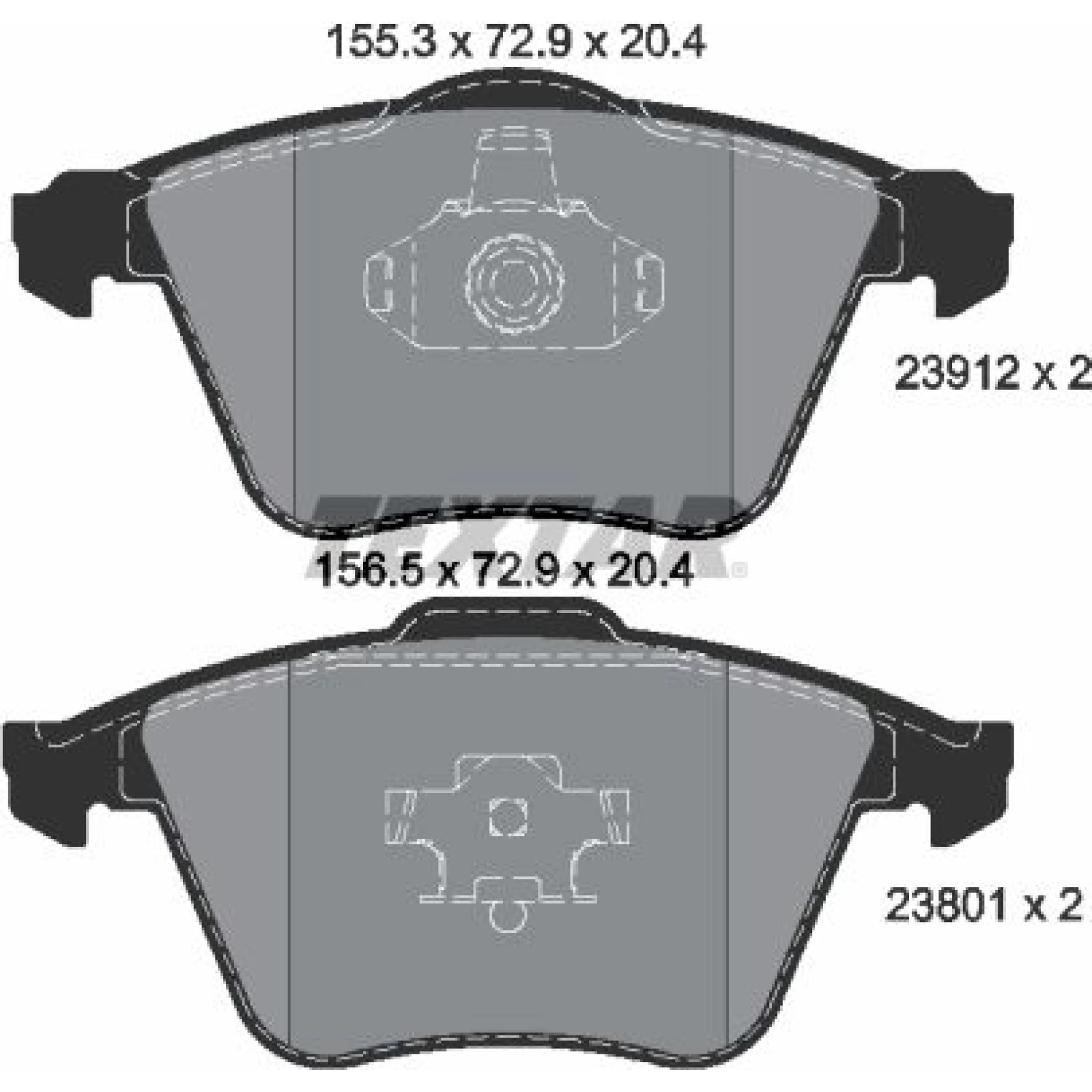 Bremsbelagsatz Opel P. Vectra C 2.8 V6 Turbo 05 2391202