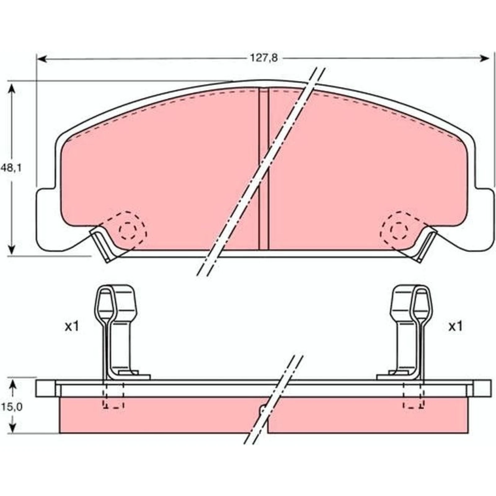 TRW Bremsbeläge GDB764