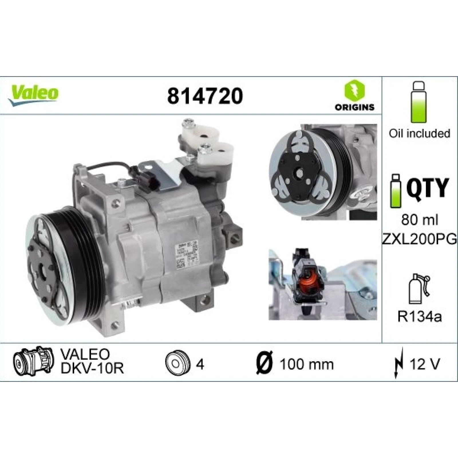 Kompressor, Klimaanlage 814720