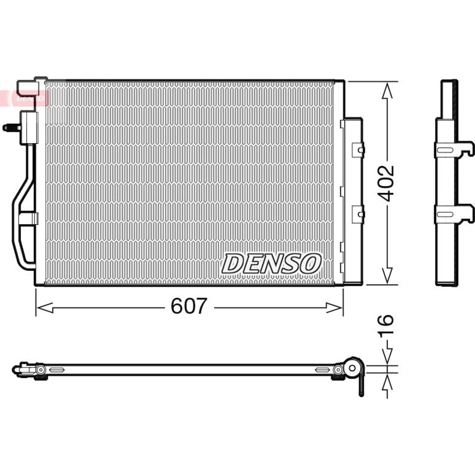 DENSO Kondensator, Klimaanlage DCN15008