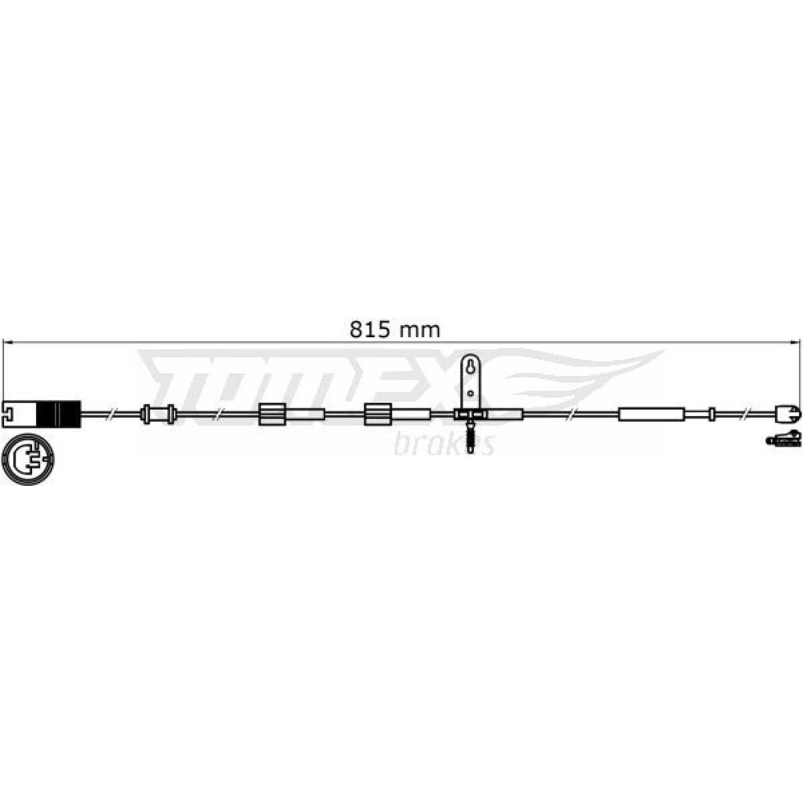 TOMEX brakes Warnkontakt, Bremsbelagverschleiß TX 31-37