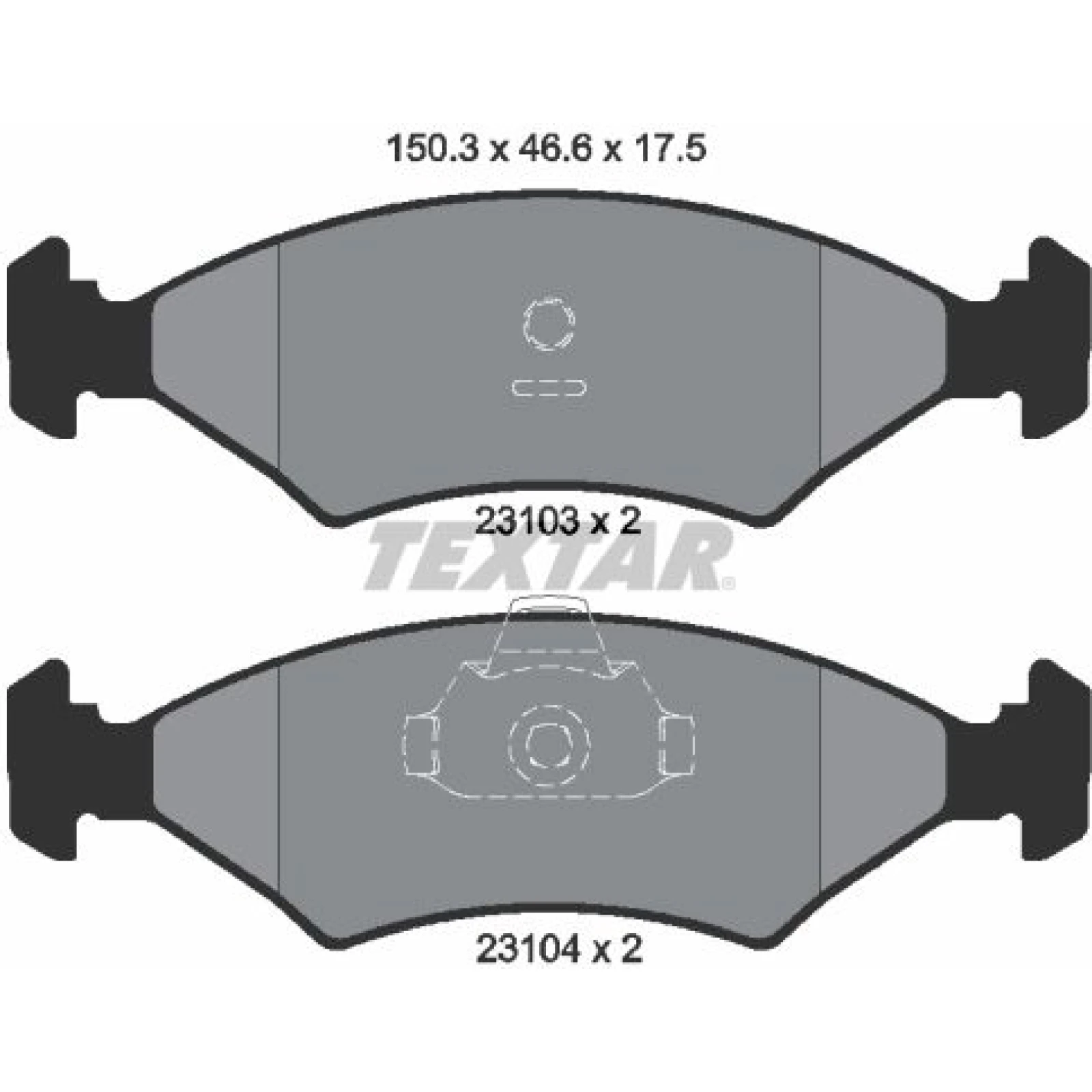 BREMSBELAGSATZ FORD P. FIESTA/PUMA 89 2310301